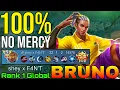 Download Lagu 22 Kills Bruno 100% Show No Mercy - Top 1 Global Bruno by shey x F4N'T - Mobile Legends