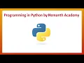 1 Introduction about Python by Hemanth Academy