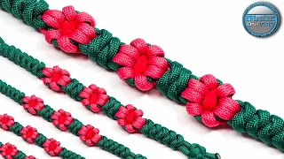 How to Make a Paracord Bracelet The Beautiful Flowers Bracelet Tutorial