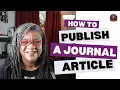 How to Publish a Journal Article Insider Tips