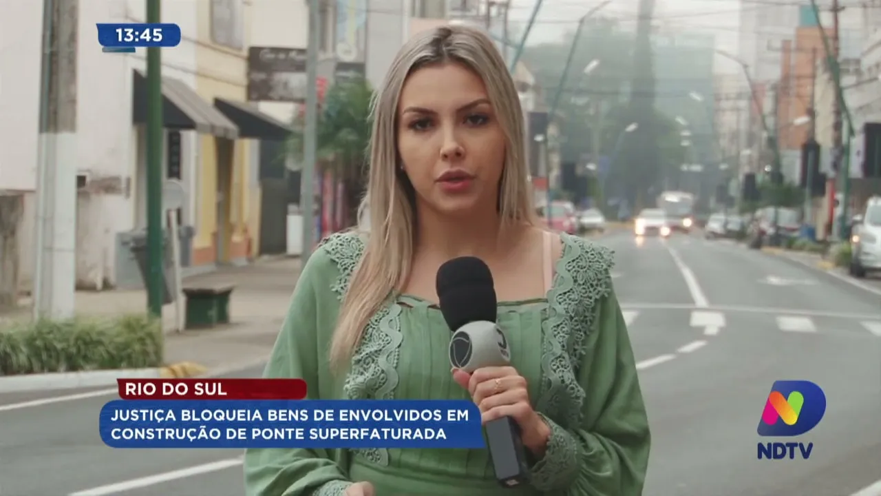 Rio do Sul: Justiça bloqueia bens de envolvidos em construção de ponte superfaturada