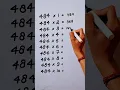 Write the Table of 484 in 17 second only study - care0