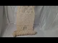 Dining Table Runner Cotton Macrame Off-White Design 1