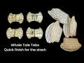 Decorating WHALE TALE PAGE TABS For Your Stash - Fast Easy