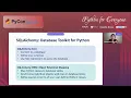 Introducing Asynchronous SQLAlchemy by Sebastiaan Zeeff at PyCon Sri Lanka 2022