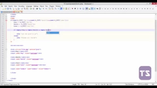 PHP Form Sample 3 - Lecture 39 PHP Tutorial