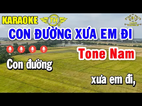 Video Thumbnail: Con Đường Xưa Em Đi Karaoke Tone Nam ( Bm ) Nhạc Sống Dễ Hát | Trọng Hiếu