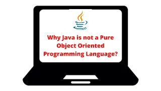 Why Java is not a Purely or Fully Object Oriented Programming Language