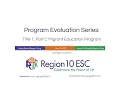 Program Evaluation Series Title 1 Part C Migrant Education Program