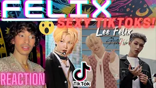 SEXY FELIX STRAY KIDS TIKTOKS | STRAY KIDS TIKTOK EDITS | **MUST WATCH FELIX TIKTOKS!!! | REACTION