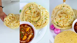 1 बार ये तरीका सीख लिया तो मलाबार पराठा कभी बाहर से नहीं लाएंगे, Layered Malabar Paratha Recipe