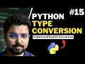 15 Type conversion in Python Type casting in Python Python for Beginners in Hindi Full Course