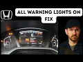 Honda CRV All Warning Lights On How to Fix Reset