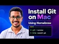 How to Install Git on Mac Using Homebrew Latest Git Setup