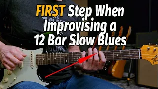 how a beginner can start improvising blues guitar over a 12 bar blues the right way
