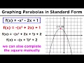 Graphing Conic Sections Part 3 Parabolas in Standard Form