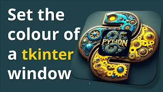 Set the background colour of a tkinter window