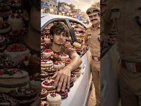 pura cake bahar nikal diya #shorts #shortsfeed #trending #viral #police
