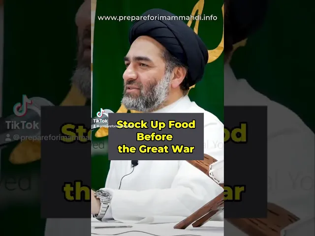 ⁣Stock Up Food Before the Great War | Syed Ali Raza Rizvi #imammahdi #prophetmuhammad