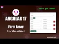 Angular Form Array