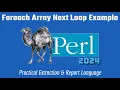 Perl Programming Tutorial Foreach - Next
