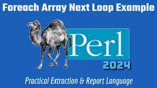 Perl Programming Tutorial Foreach - Next