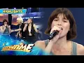 Anne Curtis performs the song Bakit Nga Ba Mahal Kita with the Showtime family It s Showtime