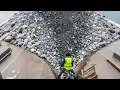 Lagu Barge unloads 4240 tons of cobblestone - Relaxing flow video - Work vlog on the barge