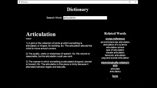 A Dictionary Project Using Two Free APIs Python and Tkinter 30 Days Of Code