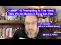 Download Lagu ChatGPT-5 Prompting is Too Hard: This Video Makes it Easy for You