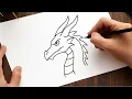 How to Draw a Dragon Head Easy Step-by-Step Drawing Tutorial for Beginners
