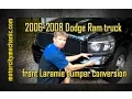 2006-2008 Dodge Ram truck front Laramie bumper conversion