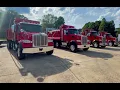 Fleet of 2022 Peterbilt Quad Dump Trucks For Sale at Vast Equipment Truck Sales