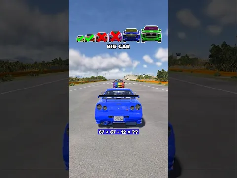 Gay Cars vs Big & Small Nissan GTR