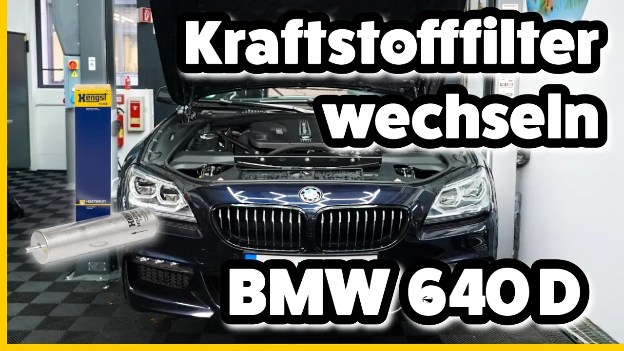 Kraftstofffilter wechseln BMW F12 640d | Service Tutorial [Hengst-Garage]