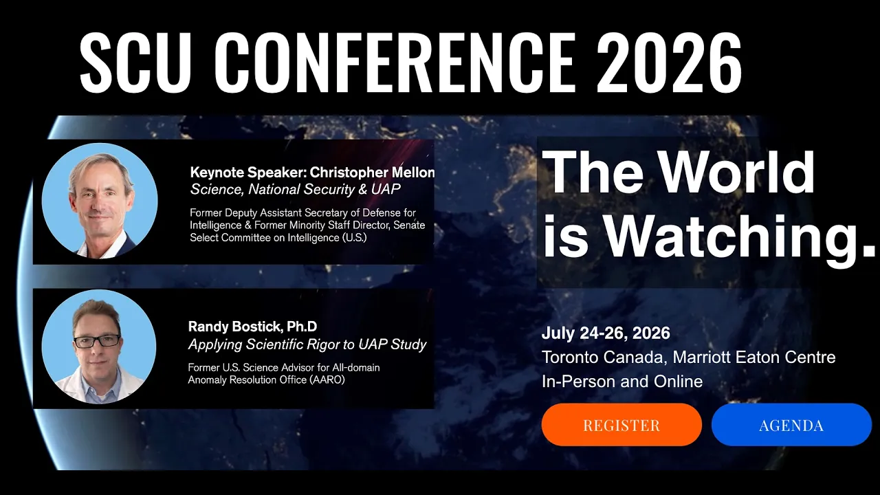 SCU Conference 2026 - Explore the Role of Science and Governments in UAP Research