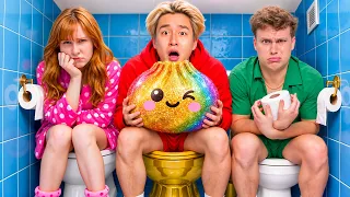 Last To Leave The Bathroom Wins A Golden Toilet!