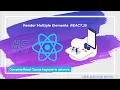 Render The Multiple JSX Elements In ReactDOM render EXCELLENT CODE WITH AJ