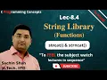 C programming Strings in C String library functions strcat implementation