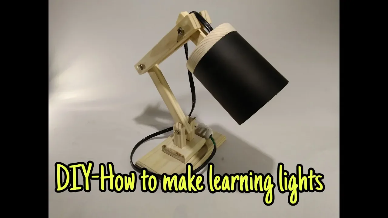 Cara membuat LAMPU BELAJAR, NULIS, dan BACA sederhana