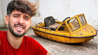 🩸Rescato Mini Lancha de la Basura y Casi Me Ahogo🩸