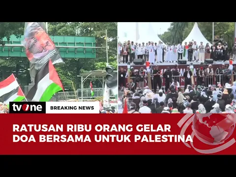 Kawasan Patung Kuda Padat, Massa Aksi Bela Palestina Diperkirakan Mencapai 100 Ribu Orang