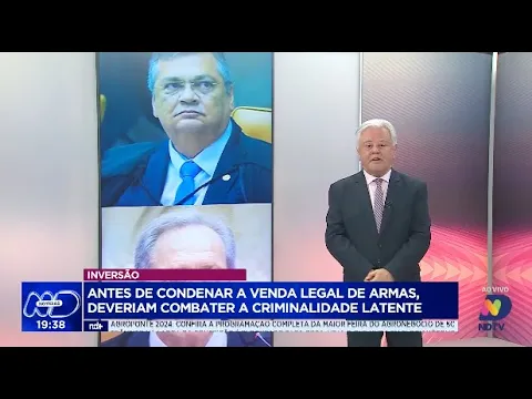 Inversão: antes de condenar a venda legal de armas, deveriam combater a criminalidade latente
