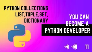Python Collections List Tuple Set Dictionary Python Tutorial Series EMC Academy