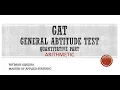 GAT lessons Arithmetic section