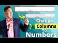 Using the Microsoft Excel R1C1 Reference Style Change Columns to Numbers