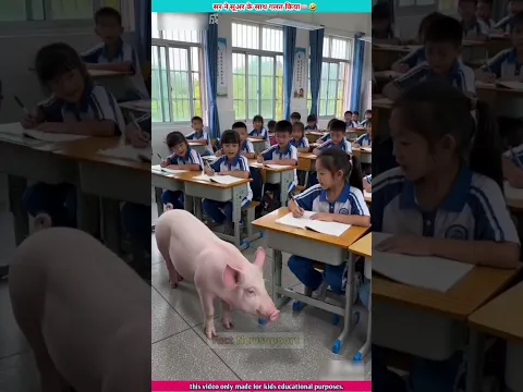 सर ने सूअर के साथ गलत किया🤣|sir Ne suar ke sath galat Kiya🤣🐖|#shorts#short