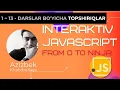 Topshiriqlar - JavaScript 1 13