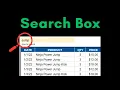 Create a Search Box in Google Sheets