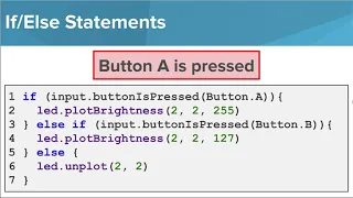 micro bit - Statements